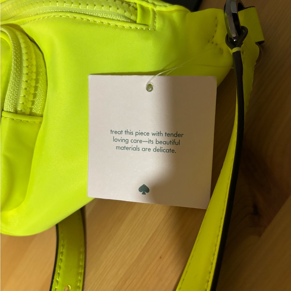 Kate Spade Neon Yellow Nylon Belt Bag Fanny Pack - Picture 5 of 9